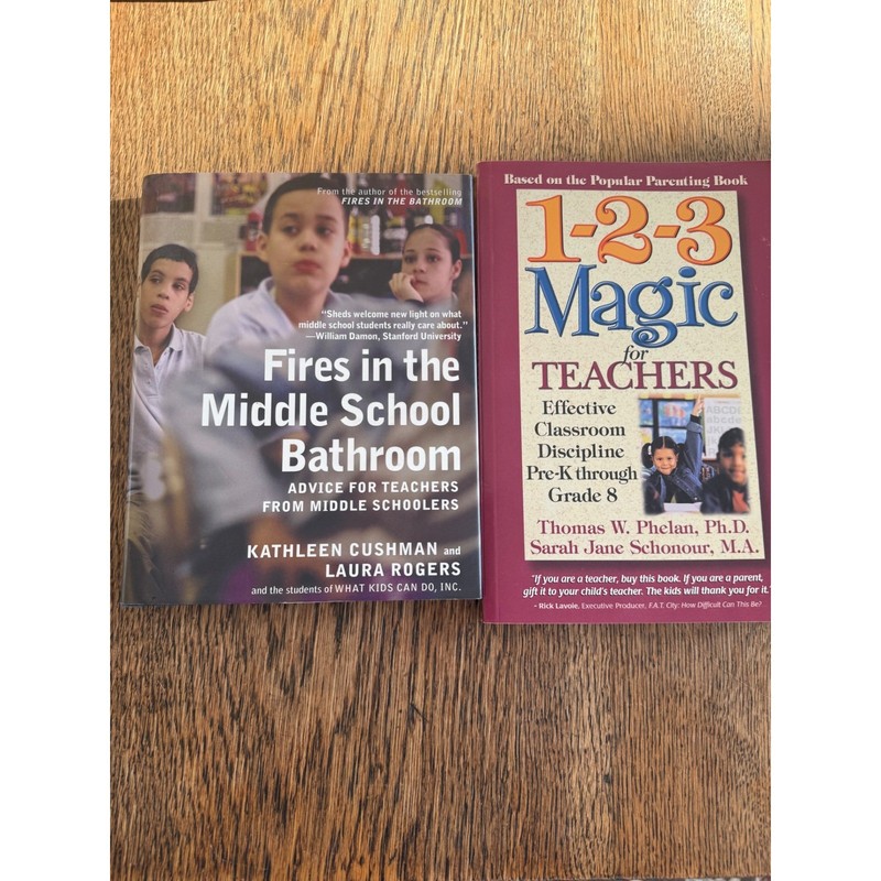 Education Book Bundle 1-2-3 Magic for Teachers & Fires in Middle School Bathroom gallery