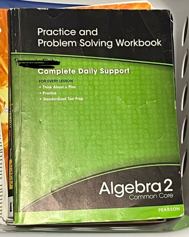 Practice And Problem Solving Workbook Algebra 2 Common Core Pearson