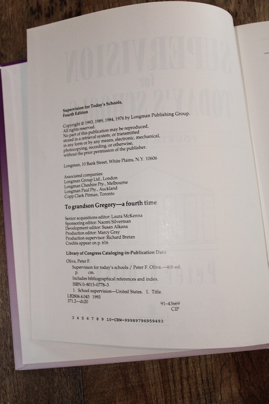 Supervision for Todays Schools 4th Edition- Hardcover By Oliva, Peter F - GOOD gallery
