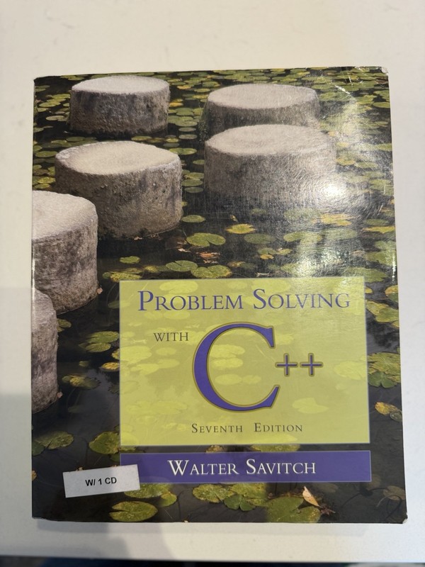 Problem Solving with C++ Paperback Savitch, 7th Edition