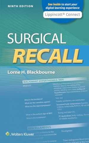 Surgical Recall (Lippincott Connect) - Paperback, by Blackbourne Lorne - Good c