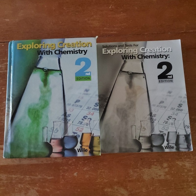 Apologia Exploring Creation Chemistry 2nd Edition Hardback PLUS tests, solutions