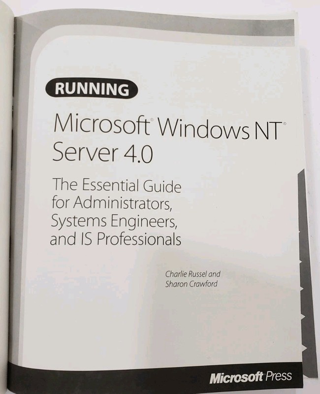 Running Microsoft Windows NT Server 4.0 Microsoft Press Vintage IT Book Retro gallery