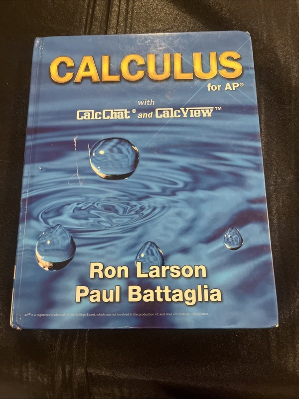 Calculus for AP by Ron Larson & Paul Battaglia textbook book hardback