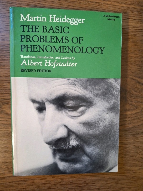 Martin Heidegger, The Basic Problems Of Phenomenology – Paperback, Very Good