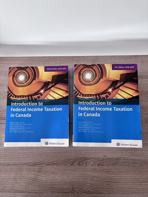 Introduction to Federal Income Taxation in Canada 39th Edition (2018-2019)