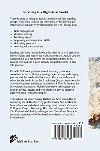 A Survival Guide for Activity Professionals – Paperback – VERY GOOD