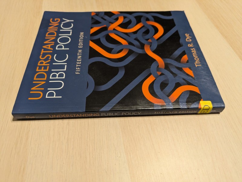 Understanding Public Policy - Paperback, by Dye Thomas - Acceptable n gallery