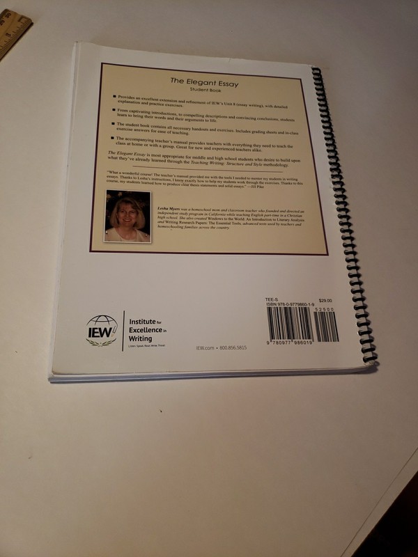 Elegant Essay Writing Lessons : Building Blocks for Analytical PB SOLD AS IS gallery