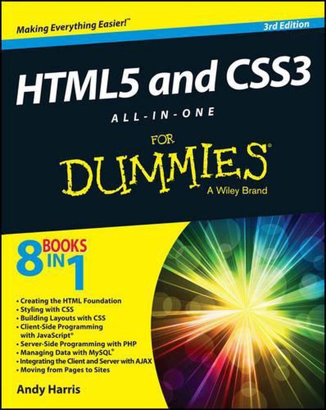 HTML5 and CSS3 All-in-One For Dummies by Andy Harris (English) Paperback Book