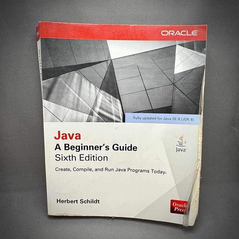 Java: A Beginner’s Guide Sixth Ed – 9780071809252 Herbert Schildt PAPERBACK