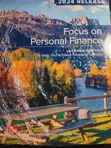 Focus on Personal Finance: 2024 – Loose Leaf, by Jack Kapoor Les – Very Good