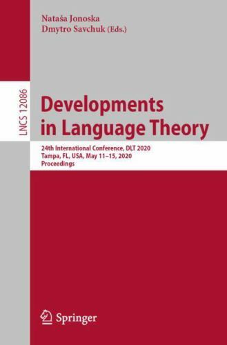 Developments in Language Theory : 24th International Conference, Dlt 2020, Ta…