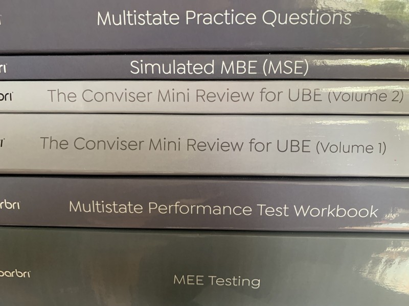 2024 2025 Barbri Bar Exam Review 6 Book Full Set UBE MEE Conviser Testing MBE +