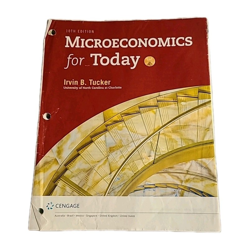 Microeconomics for Today – Paperback, by Tucker Irvin – Good. For Binder