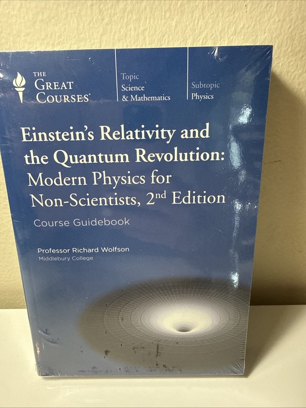 New Great Courses Einstein’s Relativity & Quantum Revolution DVD Guidebook