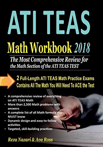 ATI TEAS Math Workbook 2018: The Most Com…, Ross, Ava