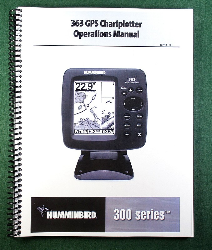 Humminbird 363 Chartplotter Instruction Manual: 116 Pages & Protective Covers!