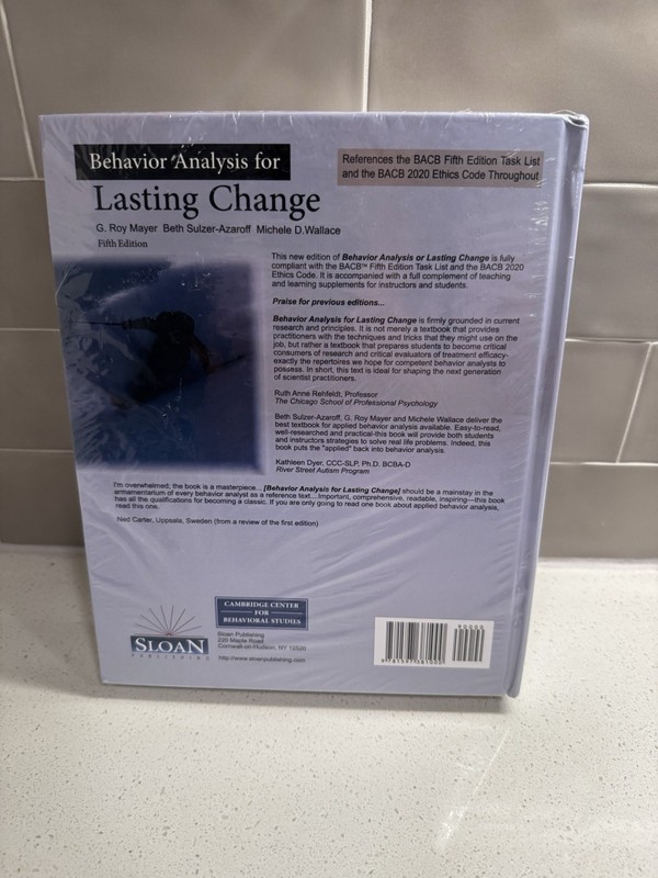 Behavior Analysis for Lasting Change 5th Edition NEW Sealed Free Shipping gallery