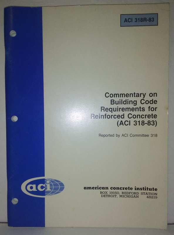ACI 318R‑83 Commentary on Building Code Requirements for Reinforced Concrete