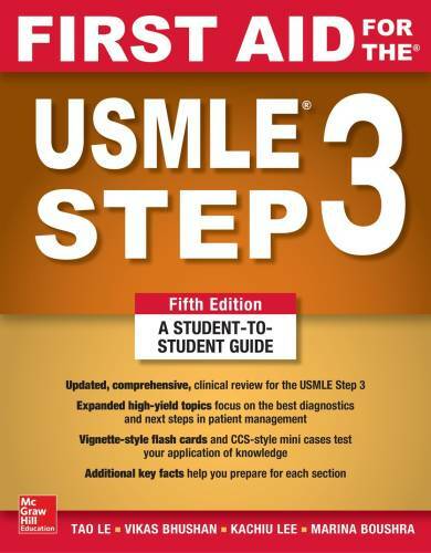 First Aid for the USMLE Step 3, Fifth Edition – Paperback By Le, Tao – GOOD