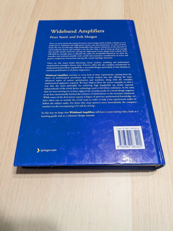 Wideband Amplifiers by Peter Staric and Erik Margan (2006, Hardcover) gallery