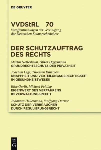 Der Schutzauftrag Des Rechts