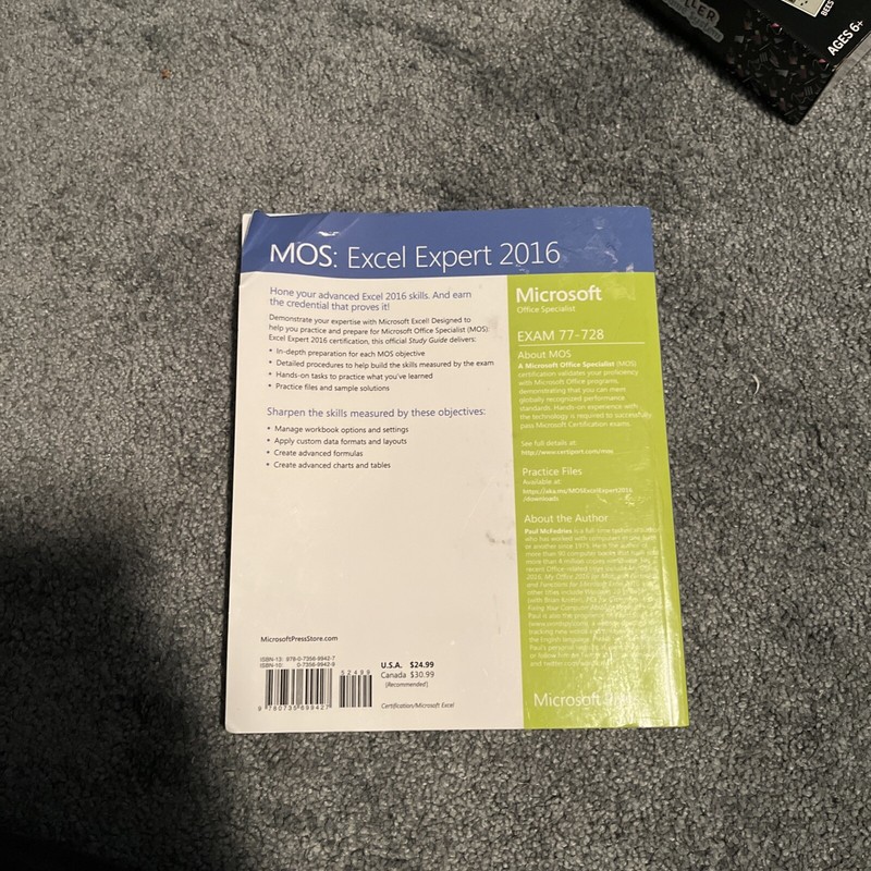 Mos Study Guide Ser.: MOS 2016 Study Guide for Microsoft Excel Expert gallery