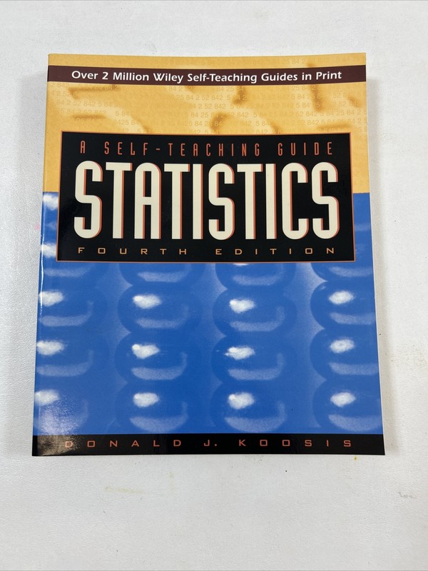 Wiley Self-Teaching Guides: Statistics – Donald J. Koosis (1997, Paperback)