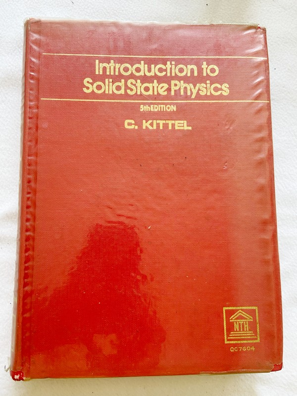 1976 HC Introduction to solid state physics