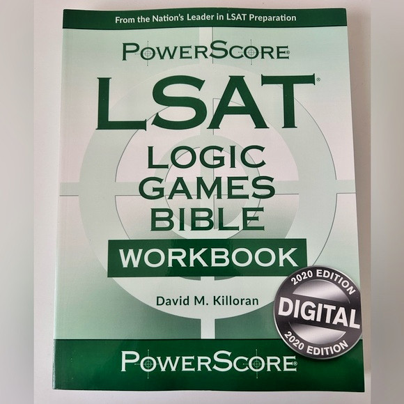 The PowerScore LSAT Logic Games Bible Workbook by David M. Killoran *NEW