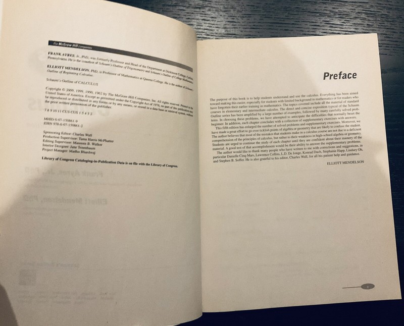 Schaum's Outlines - Calculus, 5th ed. (Schaum's Outline Series) - LIKE NEW gallery