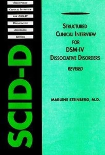 Structured Clinical Interview for Dsm-IV Dissociative Disorders