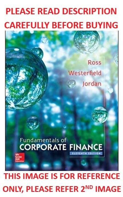 Fundamentals of Corporate Finance by Ross 11th International Softcovr Ed Same Bk
