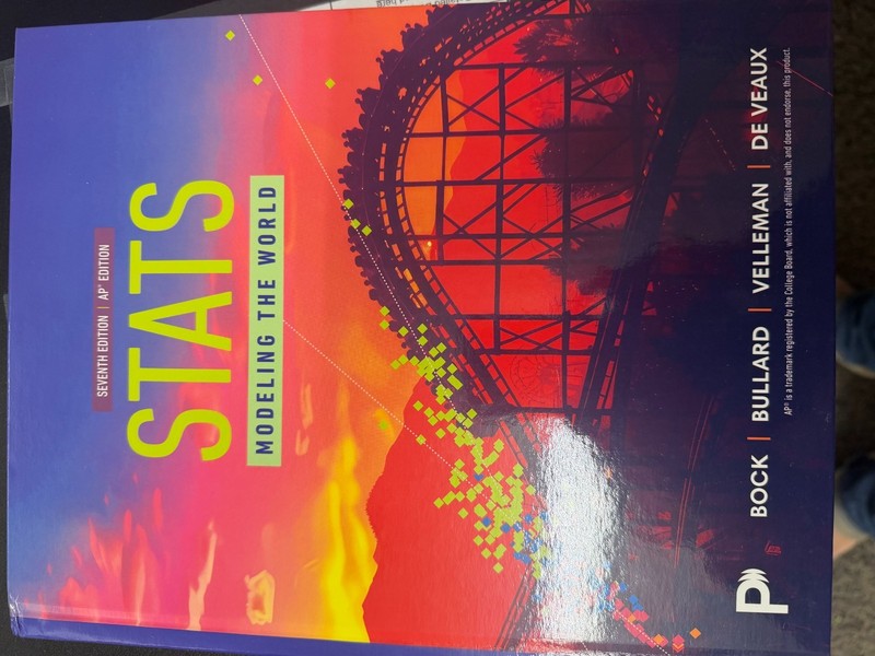 Stats: Modeling the World (AP Edition), 7th edition-9780135435380