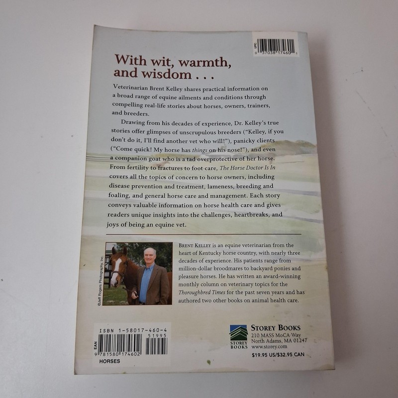 The Horse Doctor Is In Brent Kelley Trade PB 2002 Horse Vet Health Care Book gallery