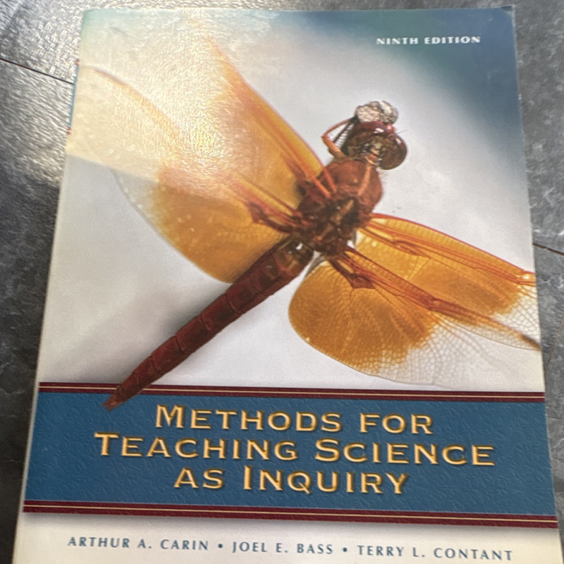 Methods for Teaching Science As Inquiry Ninth Edition Carin Bass Contant Pearson