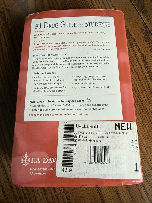 Davis's Drug Guide for Nurses by April Hazard Vallerand and Cynthia A. Sanoski gallery