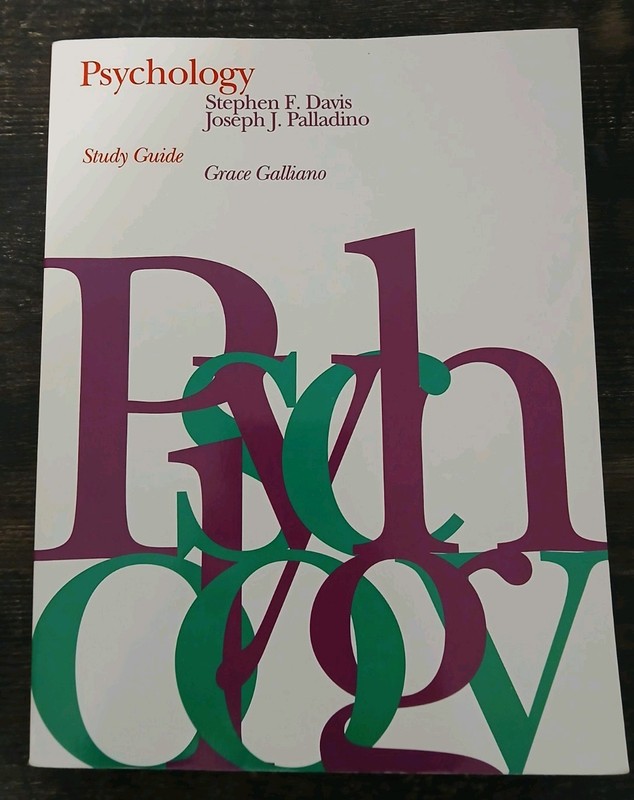 Psychology Study Guide By Joseph J. Palladium And Stephen F. Davis