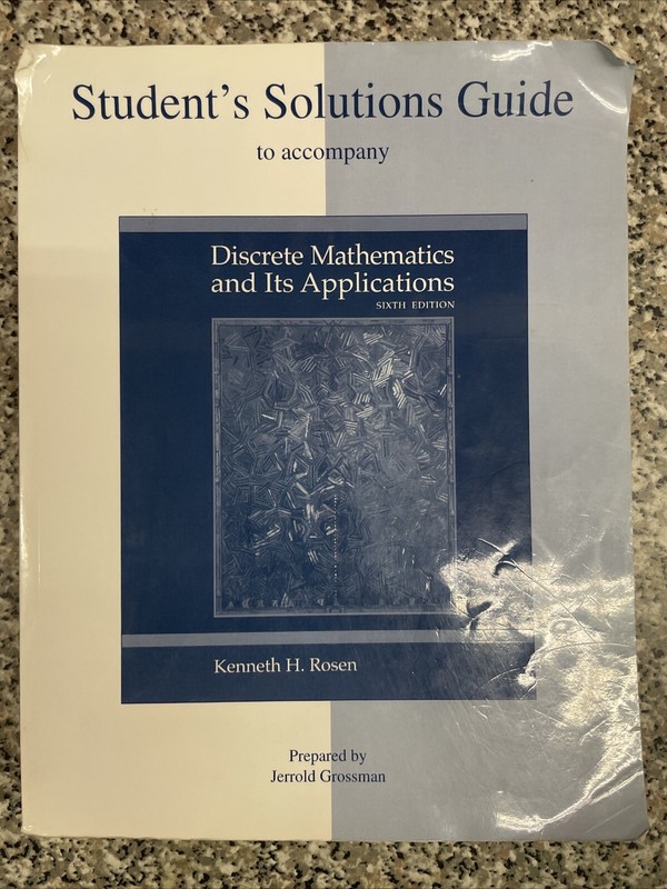 Discrete Mathematics and Its Applications by Kenneth H. Rosen (2006, Perfect)