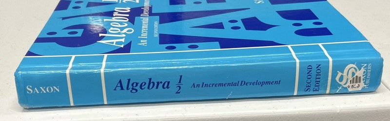 Saxon Algebra 1/2 second edition textbook hardcover homeschool math gallery