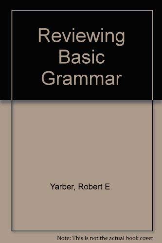 Reviewing basic grammar