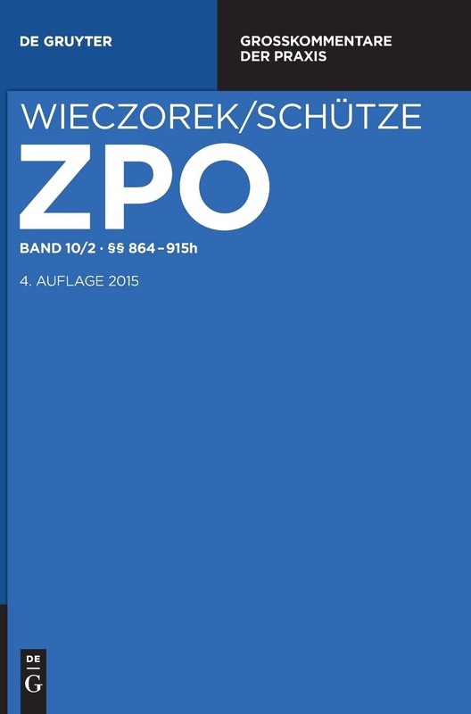 864-915h (Groskommentare Der Praxis) (German Edition) [Hardcover]