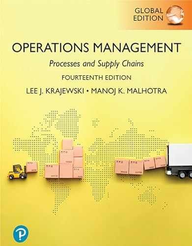 Operations Management: Processes – Paperback, by Lee J. Krajewski; – Very Good v