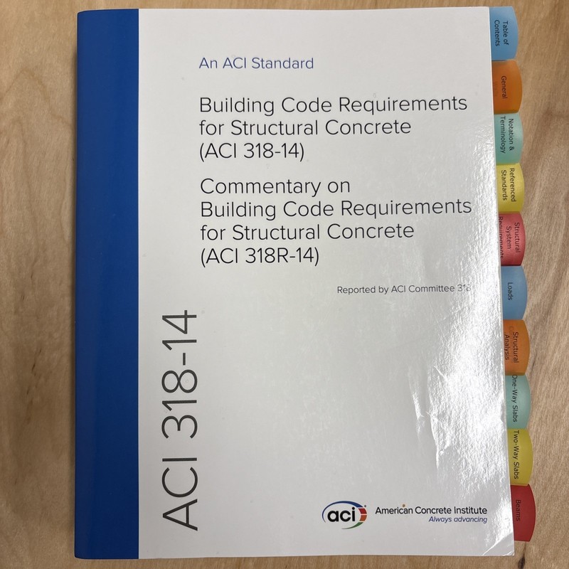 ACI 318-14 Building Code Requirements for Structural Concrete and Commentary by