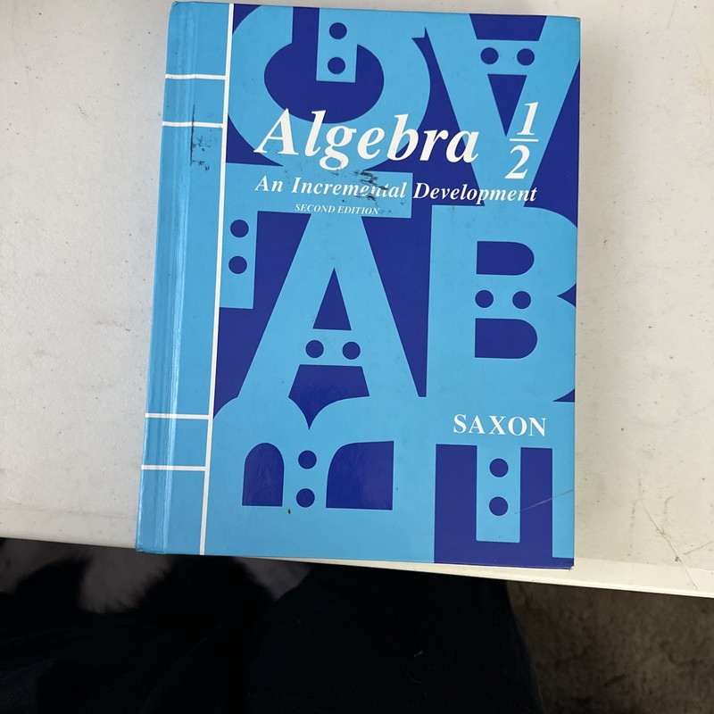 Saxon Algebra 1/2, 2nd Edition Ser.: John Saxon (1997, Hardcover) Pre algebra