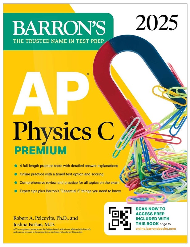 AP Physics C Premium, Eighth Edition: 4 Practice Tests + Comprehensive Revie…
