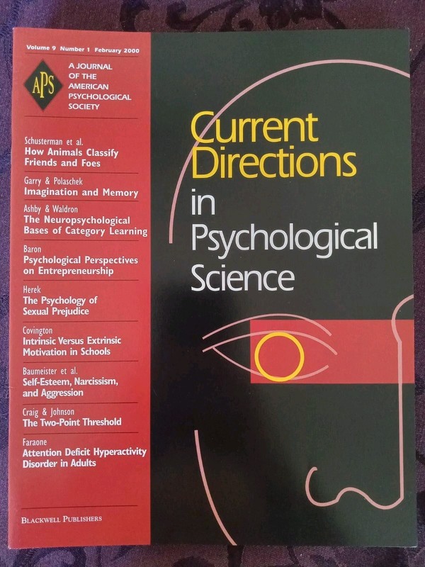 Current Directions in Psychological Science (Volume 9, Num. 1-6) 2000 gallery