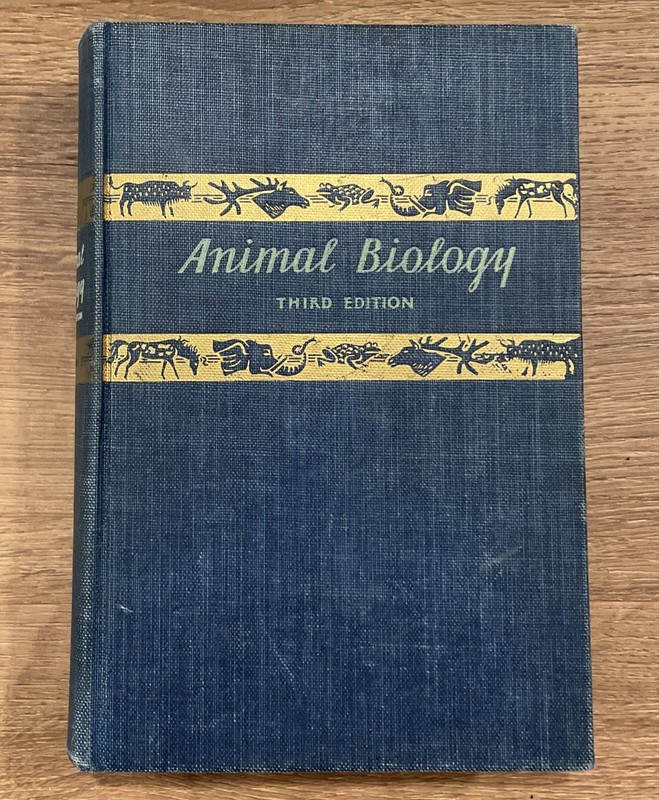 Animal Biology 1941 Third Edition Vintage Hardcover Science Textbook