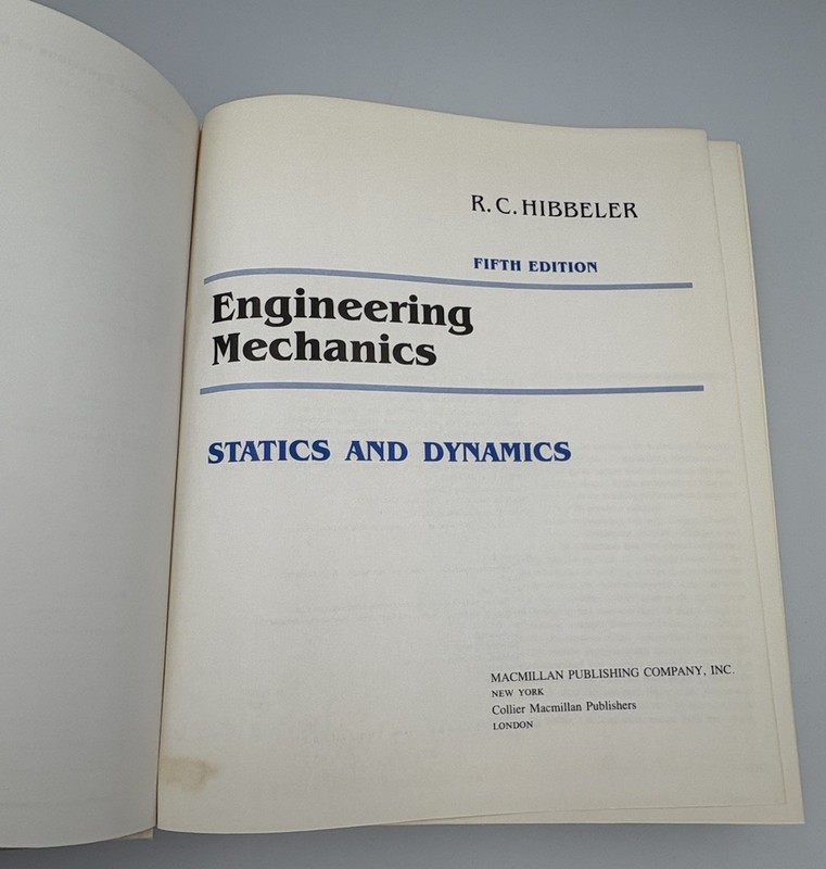 Engineering Mechanics Statics & Dynamics By R.C.Hibbeler (1989) Hardcover gallery